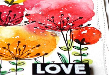 Watercolor Flower Card