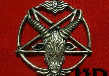 Pentagram Necklace - Satanic Pentagram Necklace - Satanic Pendant - Lucifer Necklace - Lucifer Medallion - Satanic Medallion - Black Metal