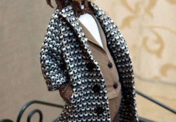 Designer's puppet "A horse in a coat"