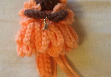 Uterin cancer awareness fairy keychain