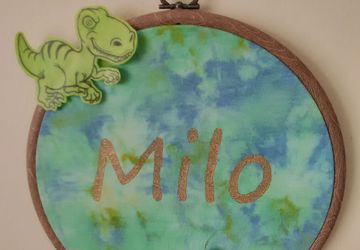 Personalised Tie Dye Name Placque