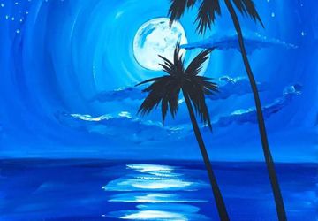 Wine & Canvas: Moonlight Beach