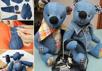 How to Make a Cute Teddy  Bear From Your Old Jeans