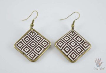 Portuguese Montanhac Diamond Shape Earrings - BLDM-0-1