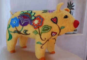 Needle felting class