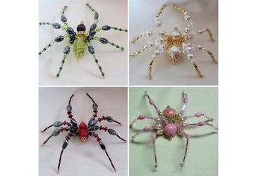 Beautiful Beaded Spiders