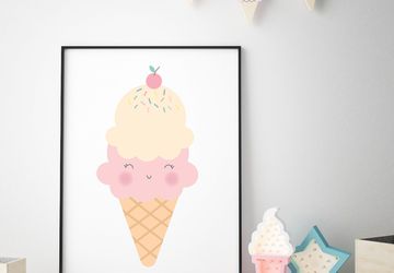 Ice creams, instant download print
