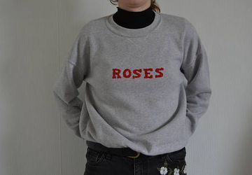 Sweater with typography