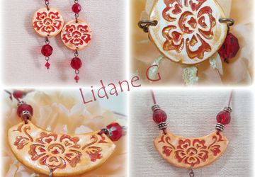 A set of jewelries "Flowers"