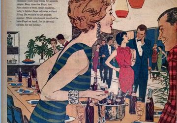 1959 Vintage Newspaper Full Page Pepsi Cola Ad