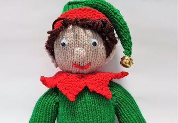 Christmas Elf Knitted Toy - Bernard