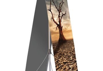 Robust Outdoor Double-Sided Banner Stand | Trade Show Display Pros