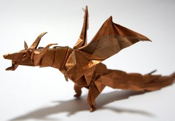 How to make origami dragon