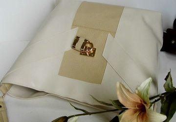 Large Cream Tote Bag