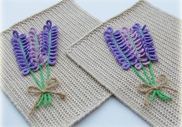 "Lavender" set of pot holders