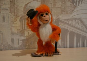 A toy monkey