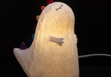 Felt lamp "Dragon"