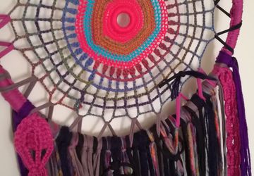 Caça-sonho Mandala Colorido