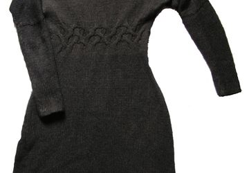 A knitted wool dress