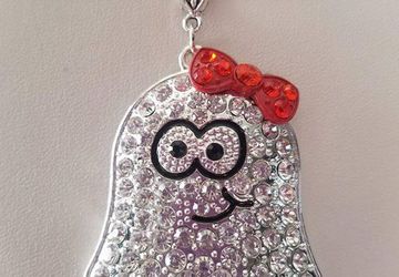 Ghost Necklace/Cute Ghost Necklace/Halloween Necklace/Ghost/Kawaii Ghost/Kawaii/Halloween/Horror/Gift For Her/Silver Ghost Necklace