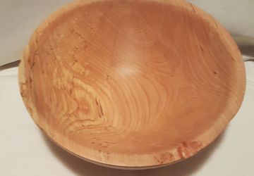 Handmade Pear Wood Fruit Bowl , Decorative Bowl, Woodturning Bowl, Beautiful Wood Grain and Color