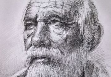 Realistic portrait drawing from photo / Personalised Drawing Portrait / Custom Portrait / Charcoal / Original Drawing /