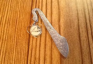Bookmark with broken China charm