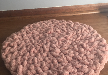 Cricular crochet rug, round rug