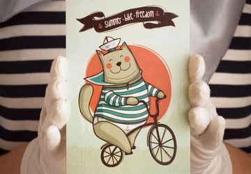 Postcard "Summer. Bike. Freedom"
