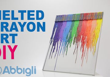DIY Melted Crayon Art