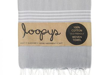 Turkish Towel From Loopys – Cloud Grey | Made Using 100% Premium Cotton