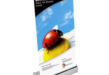 Premium Metro Tabletop Banner Stand | Banner Stand Pros