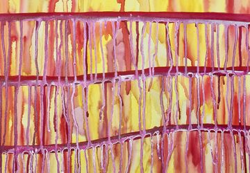 Original Abstract Painting - Drip Painting - Mixed Media Art - Wall Art - Home Decor - Office Decor - Poetry Art