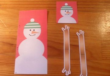 DIY Christmas postcard with your kid!