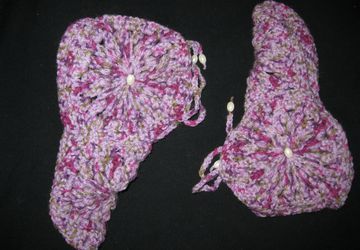Knitted slippers