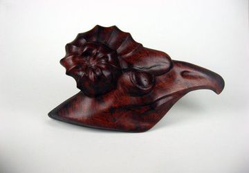 Carved briar wood root driftwood sculpture