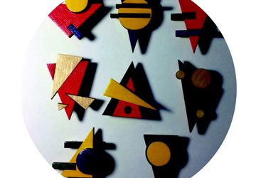 Wooden pins "An abstraction"