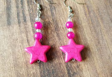 Chibi Moon Earrings/Pink Heart Earrings/Chibi Moon Costume/Chibi Usa Costume/Sailor Moon Jewelry/Sailormoon Jewelry/Geeky Gift/Gift For Her