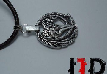 Silver Raven Crow Pendant Necklace - Witch Pendant - Game of Thrones Necklace - Silver Raven - Gothic Jewelry