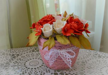 A decorative composition "Floral fairy show"