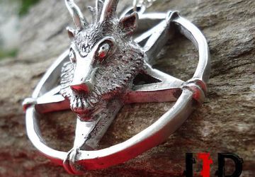 Satanic Necklace - Goat Head Nesklace - Lucifer Necklace - Lucifer Pendant - Jewelry For Men Satanic - Goat Head Pedant - Satanist Jewelry