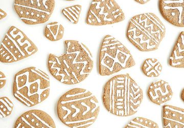 Mudcloth Gingerbread Cookies