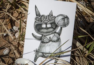 Postcard "Space Freaks. Beauty"