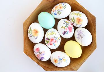 DIY Floral Easter Eggs