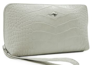 Leather cosmetics bag Cangurione 3150-007 KR Beige