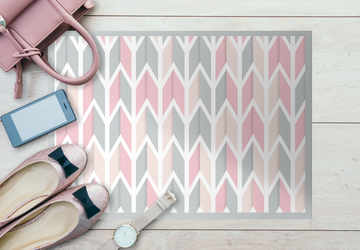 Zig Zag, PVC Carpet, Home Decor, Area Rug, Floor Rug, Linoleum Rug, Kitchen Rug, Colorful Rugs, New Home Gift, Home Design, Vinyl Rug Active