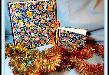 A set "Calico trio" (an album, a notebook and a mini notepad)