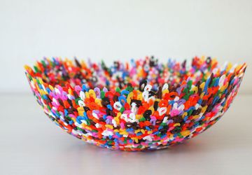 Handmade Bowl and Patterned Vase