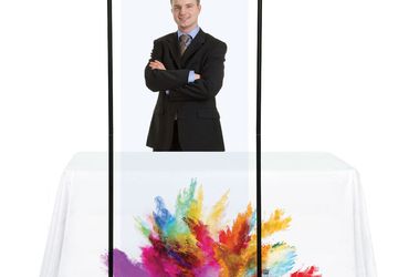 Banner Shield Small | Hybrid Tension Banner Stand