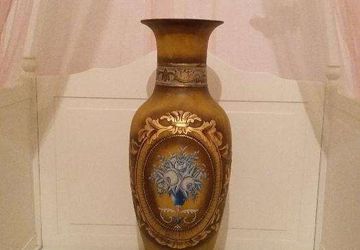 A floor standing vintage vase